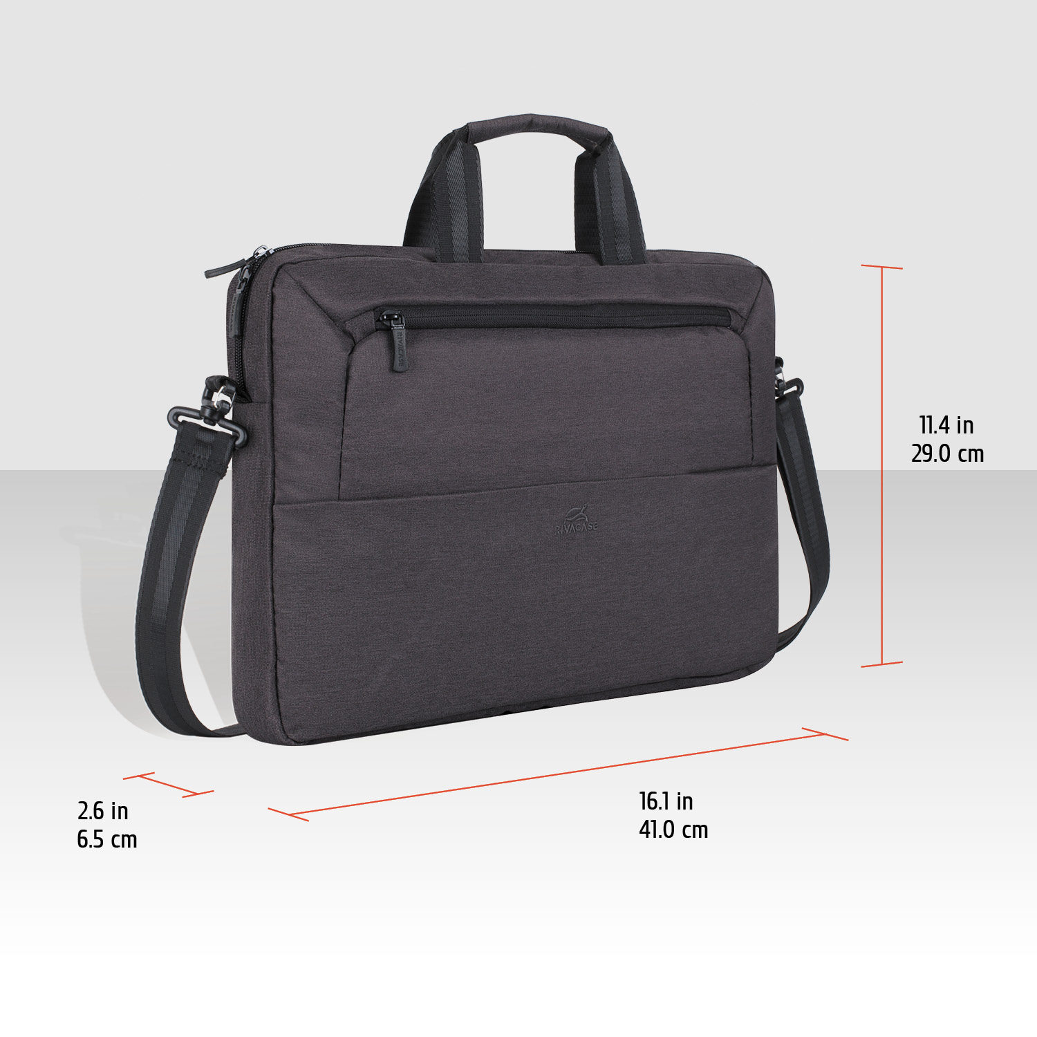 7730 black Laptop shoulder bag 15.6