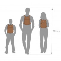 5422 beige Small urban backpack 6L