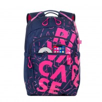 5430 dark blue/pink Urban backpack 30L